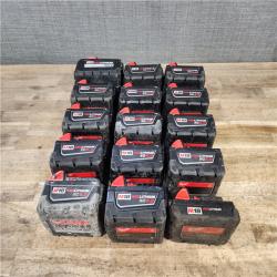 HOUSTON LOCATION - AS-IS MILWAUKEE BATTERY PACK QTY - 15