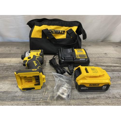 AS-IS DEWALT ATOMIC 20V MAX Lithium-Ion Cordless 1/4 in. Brushless Impact Driver Kit
