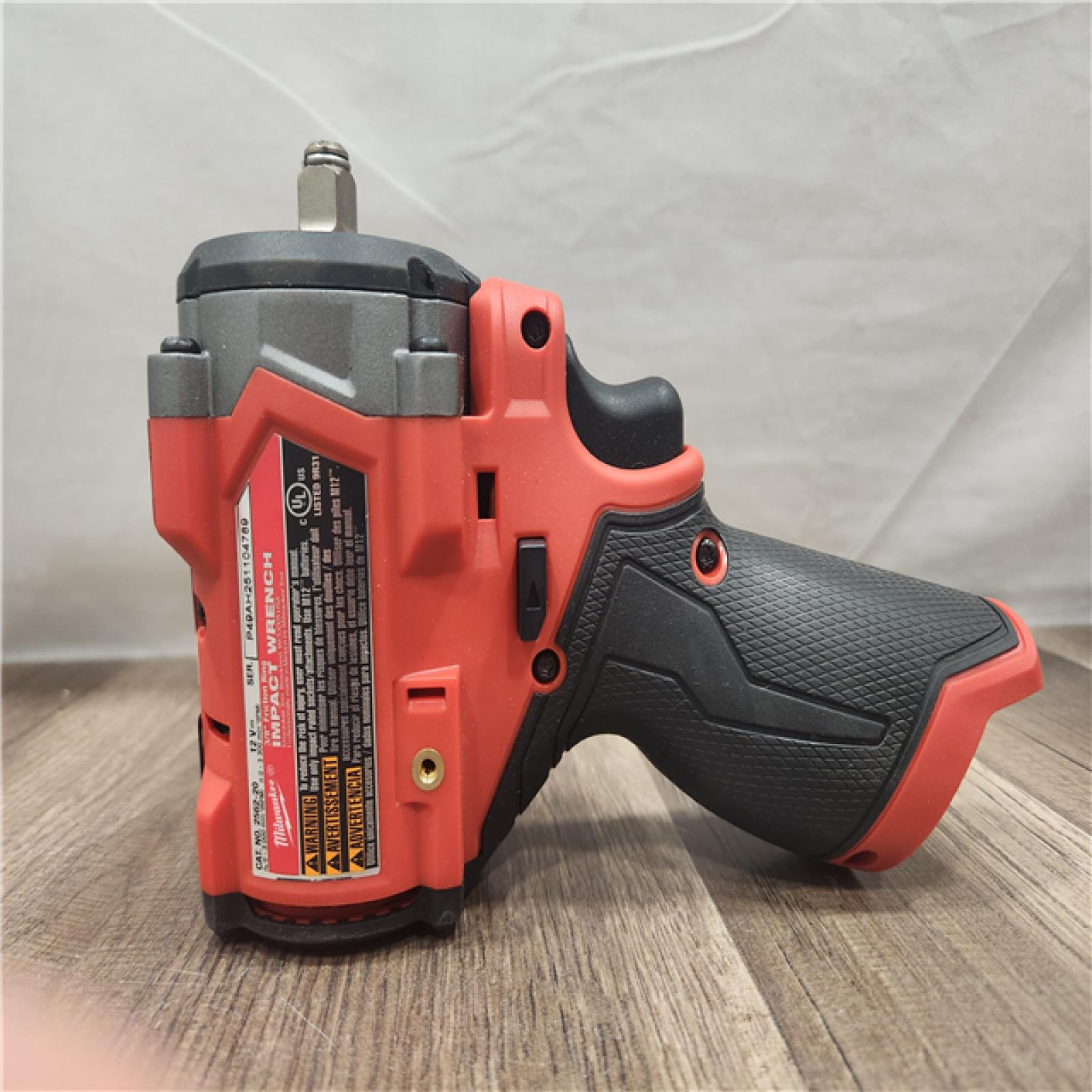AS-IS- Milwaukee M12 FUEL M12 3/8 in. Cordless Brushless High Torque Impact Wrench (Tool-Only)