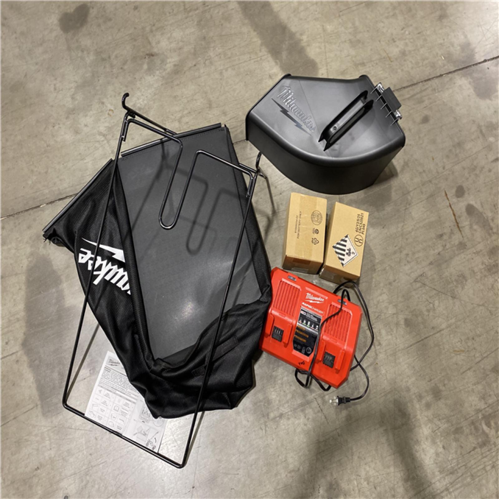 Dallas Location - As-Is Milwaukee M18 FUEL Brushless Cordless 21 in. Walk Behind Dual Battery Self-Propelled Mower Kit