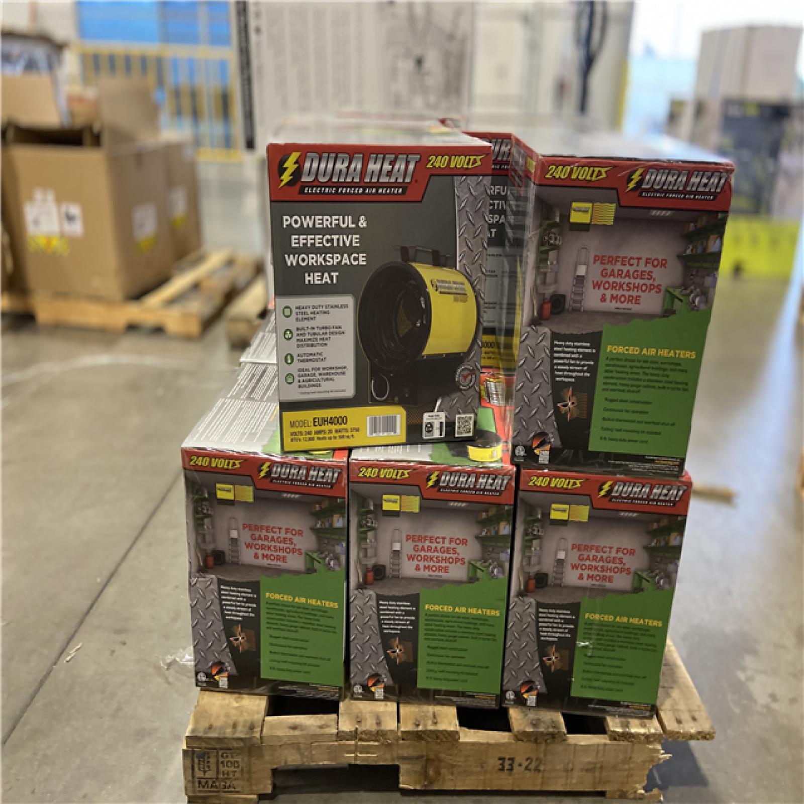 DALLAS LOCATION -  DuraHeat 3750 Watt  12 800 Btu  220 Volt Mountable Or Portable Electric Fan Forced Air Heater - 15 UNITS