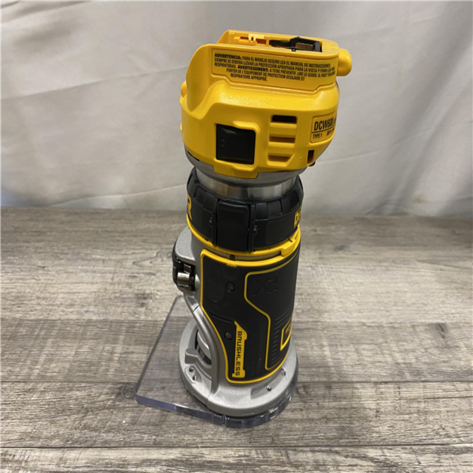 AS-IS DEWALT 20V MAX XR Cordless Brushless Fixed Base Compact Router (Tool Only)