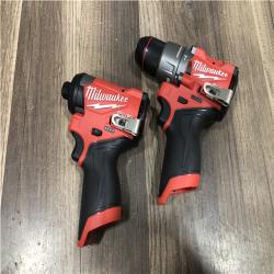 AS-IS Milwaukee FUEL 12-Volt Lithium-Ion Brushless Cordless Hammer Drill and Impact Driver Combo Kit