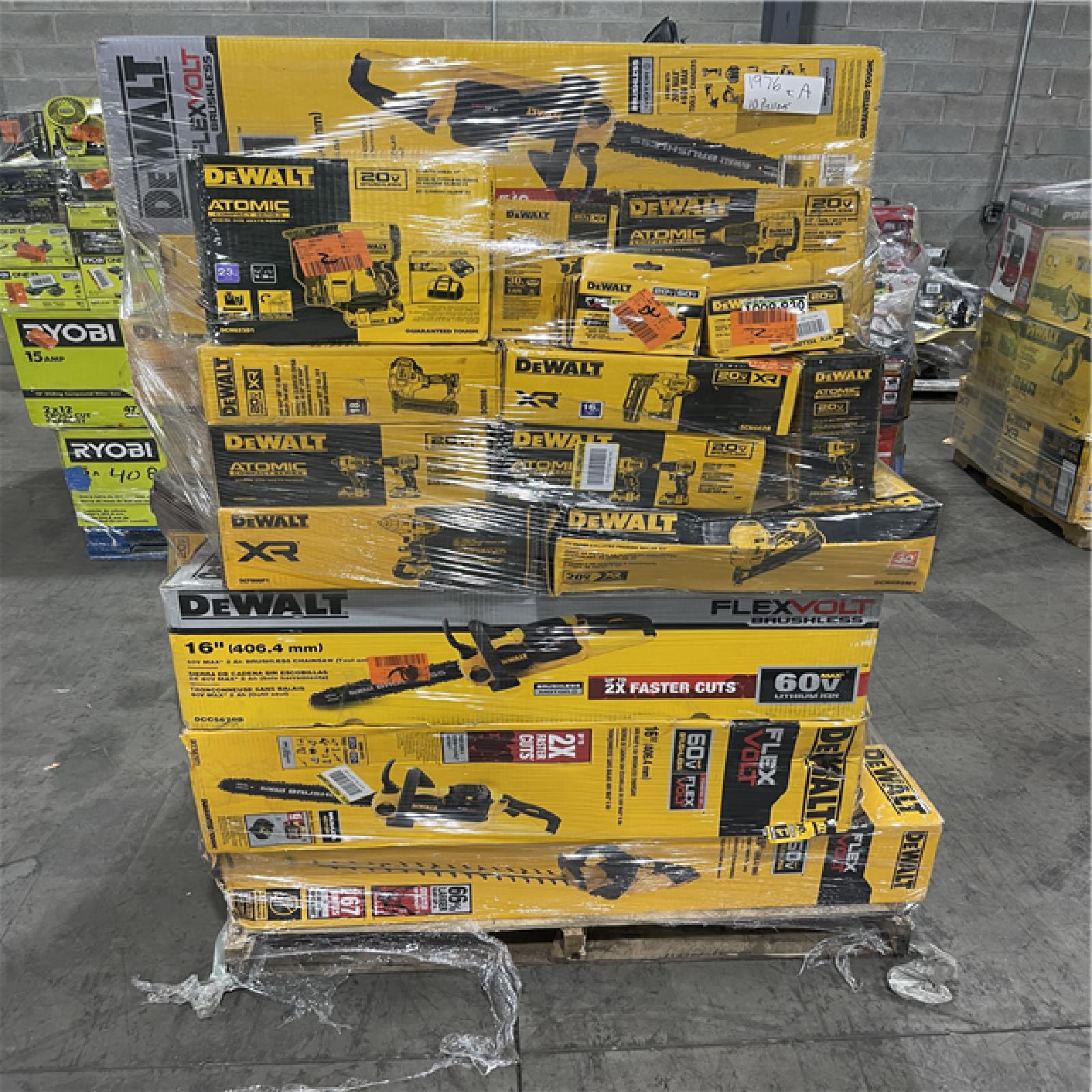 Pittston Location As-Is Power Tools Partial Truckload (10 pallets) 1976-A