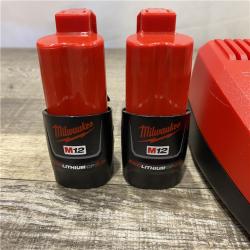 AS-IS Milwaukee FUEL 12V Lithium-Ion Brushless Cordless High Speed 3/8 in. Ratchet Kit