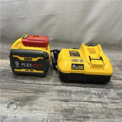 AS-IS DEWALT 20V/60V MAX FLEXVOLT Lithium-Ion 9.0Ah Battery and Charger Starter Kit