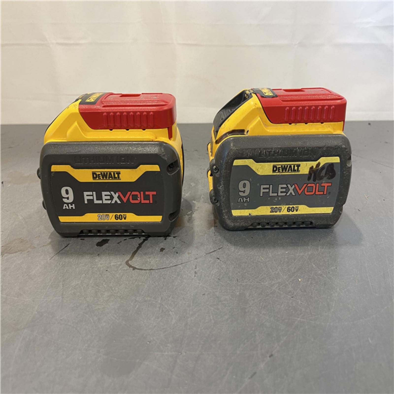 AS-IS - DEWALT FLEXVOLT 20-Volt /60-Volt MAX Lithium-Ion 9.0Ah Battery (2-Pack)