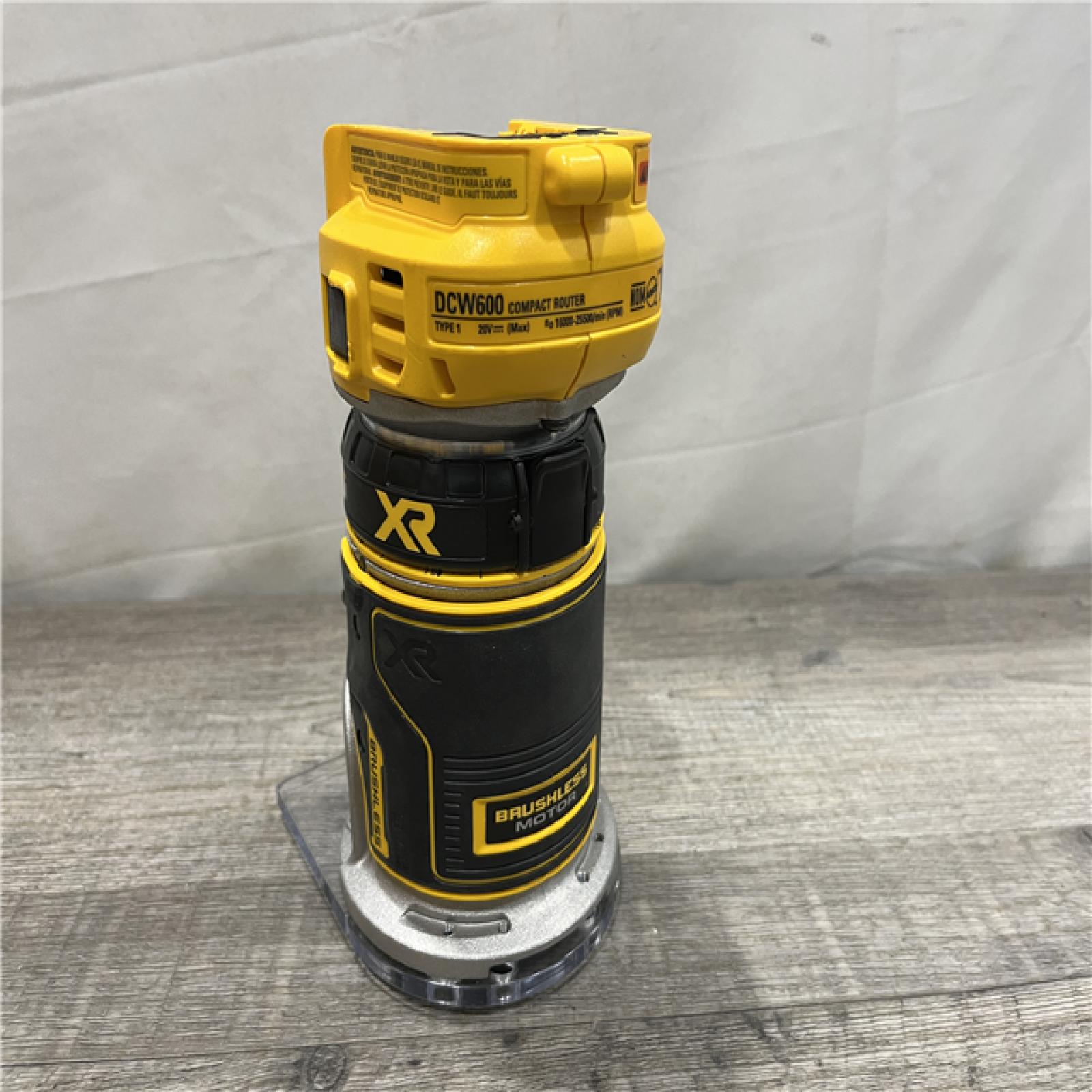 AS-IS DEWALT 20V MAX XR Cordless Brushless Fixed Base Compact Router (Tool Only)