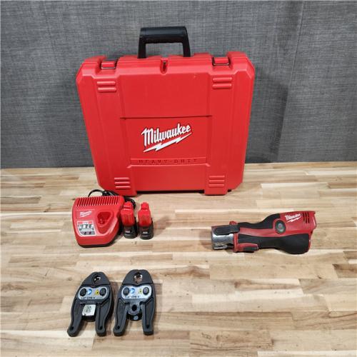 HOUSTON LOCATION - AS-IS M12 12-Volt Lithium-Ion Force Logic Cordless Press Tool Kit (2 Jaws Included) with Two Ah Battery and Hard Case