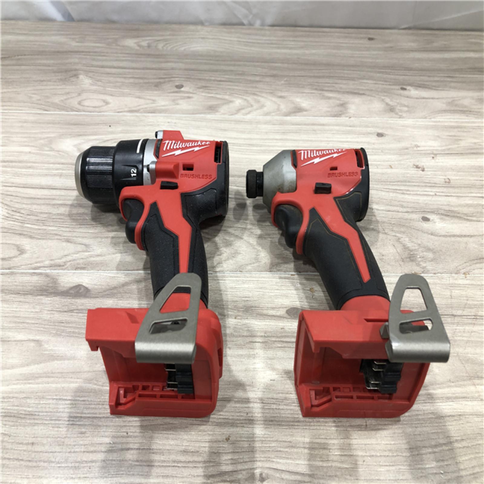 AS-IS Milwaukee M18 18V Lithium-Ion Cordless Compact Drill/Impact Combo Kit