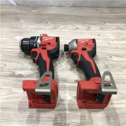 AS-IS Milwaukee M18 18V Lithium-Ion Cordless Compact Drill/Impact Combo Kit