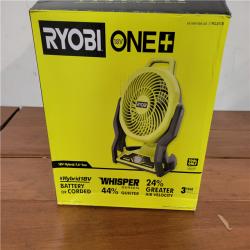 California NEW Ryobi One+ 18V Hybrid 7.5 Fan (Tool Only)