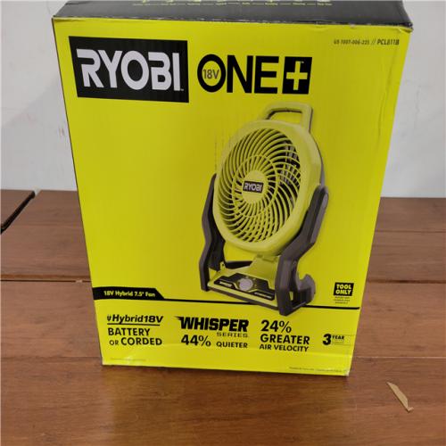 California NEW Ryobi One+ 18V Hybrid 7.5 Fan (Tool Only)