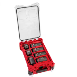 NEW! MILWAUKEE SHOCKWAVE Impact Duty 1 in. Drive Metric and SAE Socket Set with PACKOUT