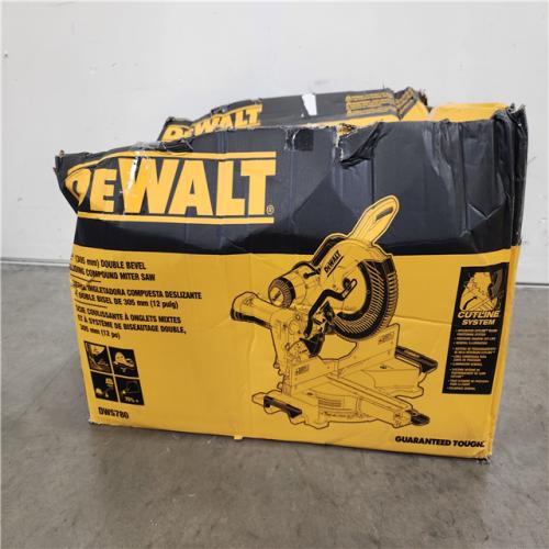 Phoenix Location NEW DEWALT 15 Amp Corded 12 in. Double Bevel Sliding Compound Miter Saw with XPS technology