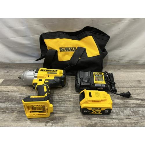 AS-IS DEWALT 20V MAX Lithium-Ion Cordless 1/2 in. Impact Wrench Kit