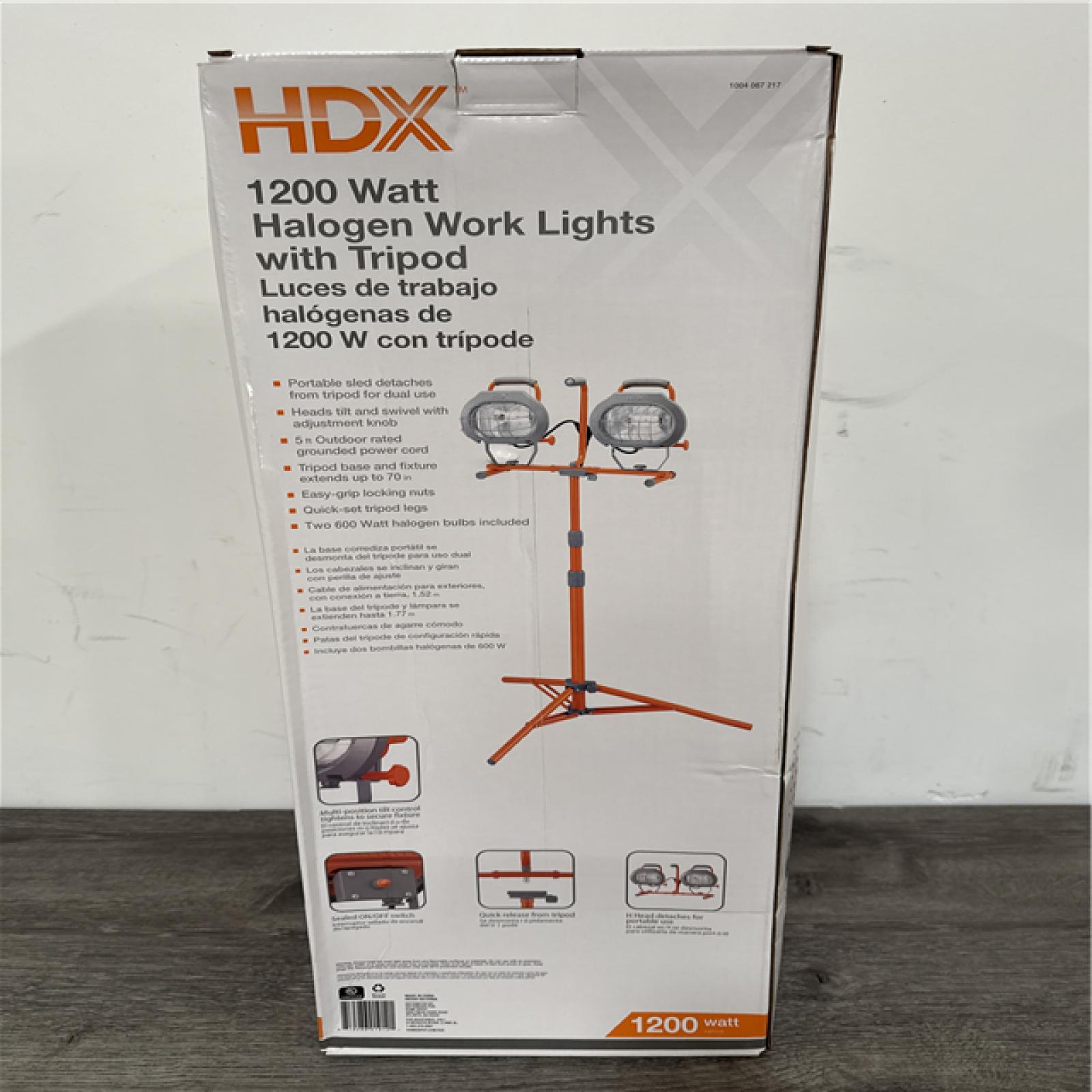 California NEW HDX 1200 Watt Halogen Work Lights with Tripod