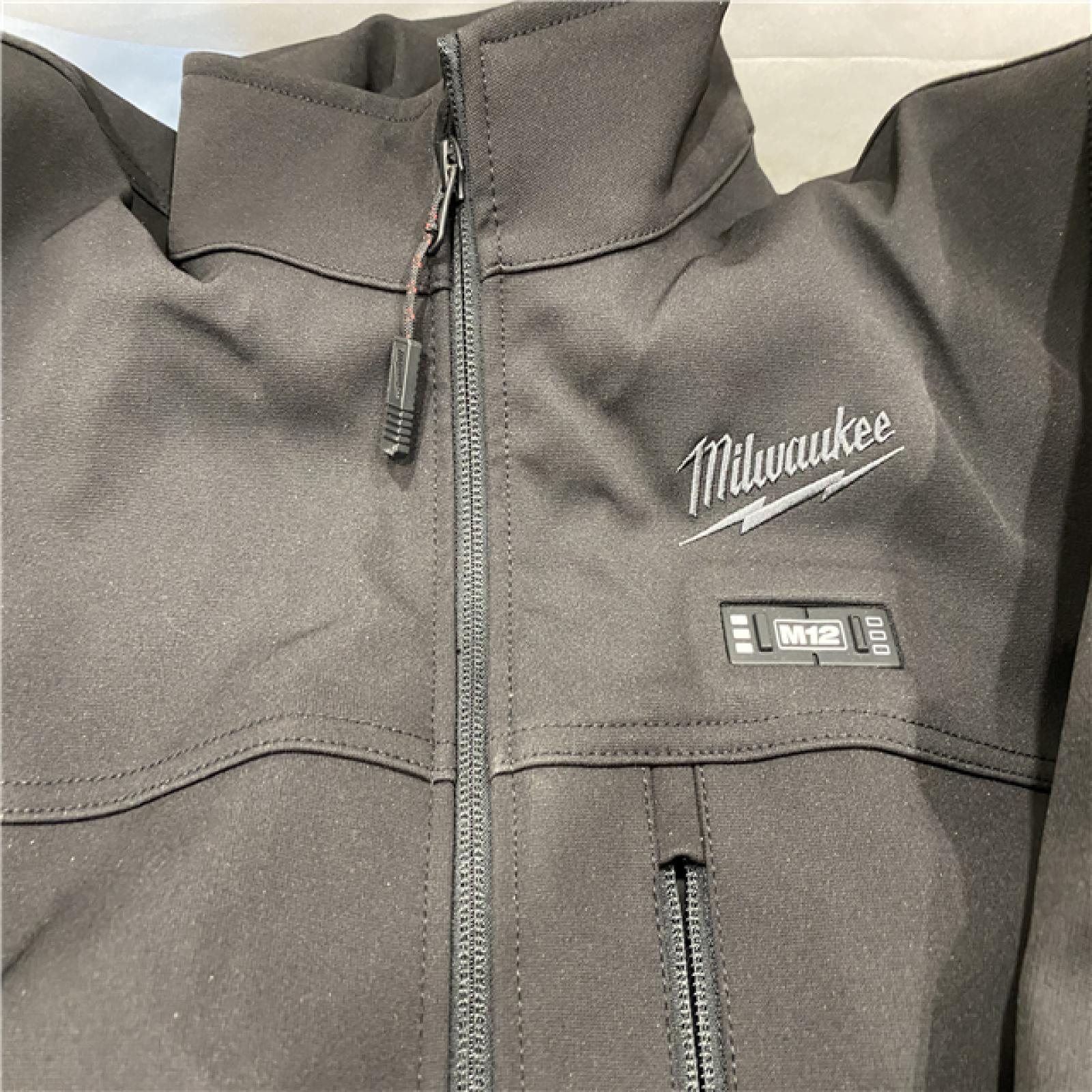Milwaukee Men's X-Large  12-Volt Lithium-Ion Cordless Tough Shell Black Heated Jacket Kit