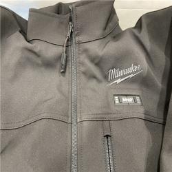 Milwaukee Men's X-Large  12-Volt Lithium-Ion Cordless Tough Shell Black Heated Jacket Kit