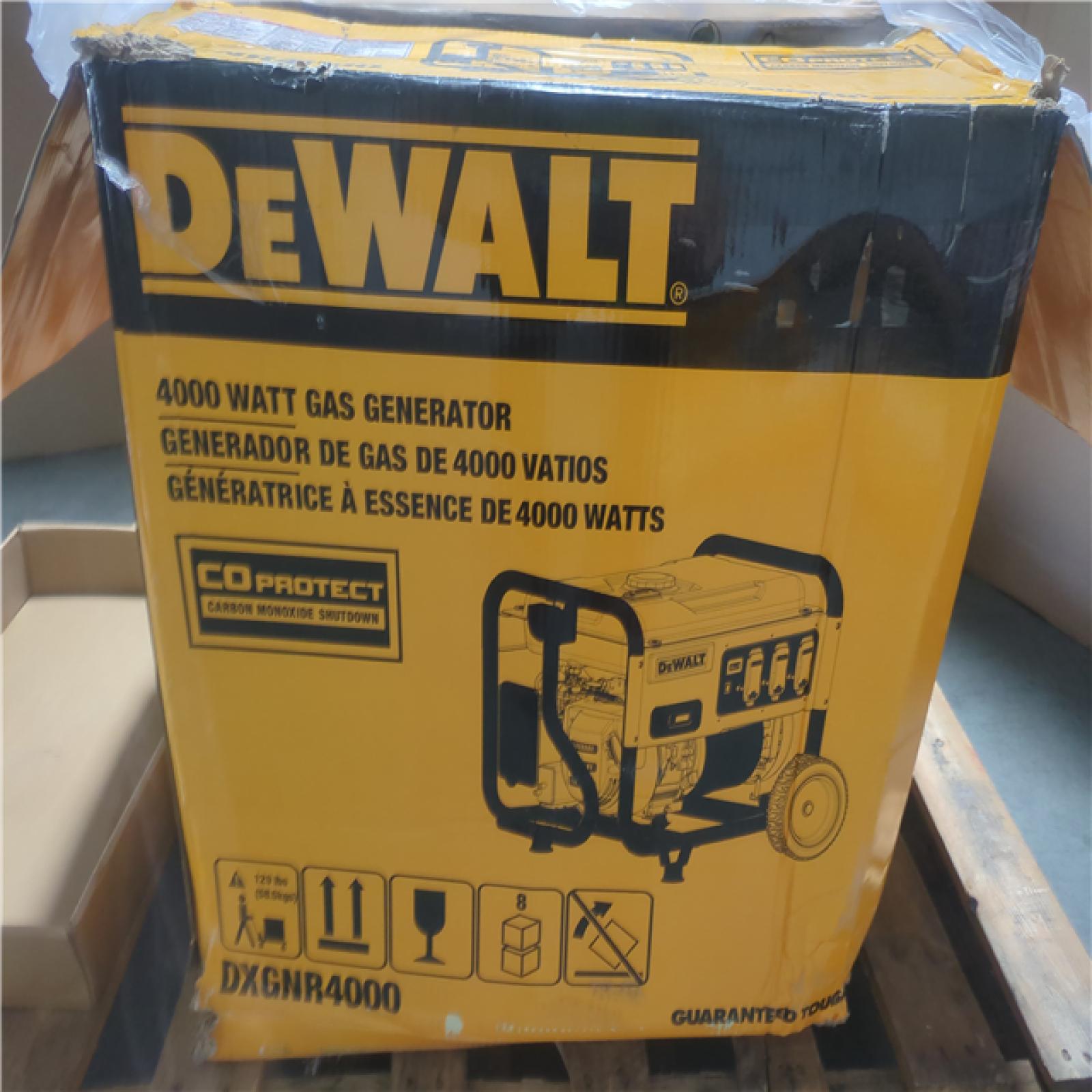CALIFORNIA AS-IS DEWALT 4000 WATT GAS GENERATOR