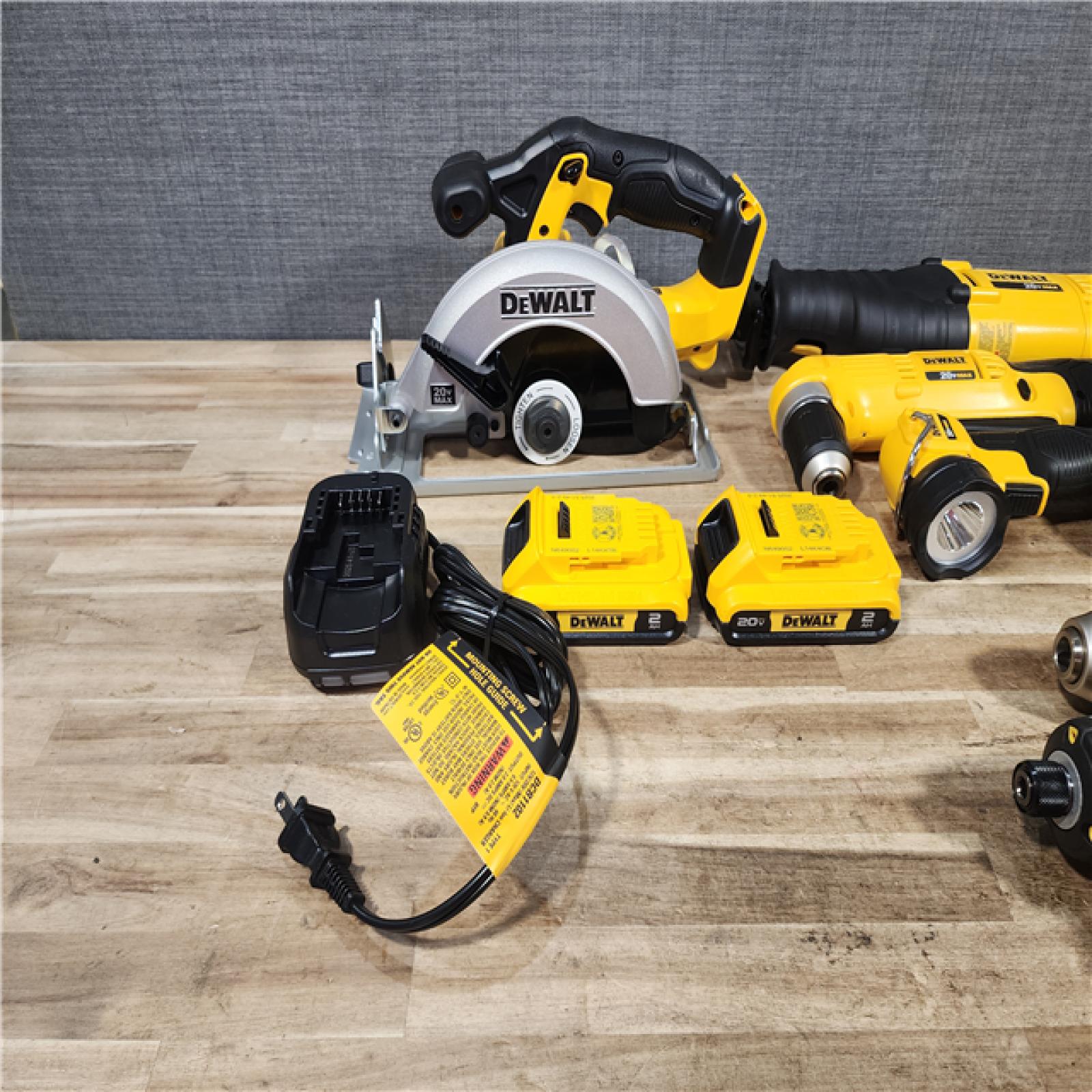 HOUSTON LOCATION - AS - IS DEWALT 20V MAX Cordless 7 Tool Combo Kit