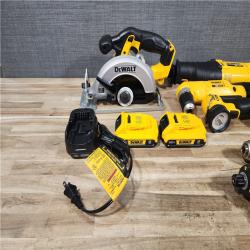 HOUSTON LOCATION - AS - IS DEWALT 20V MAX Cordless 7 Tool Combo Kit