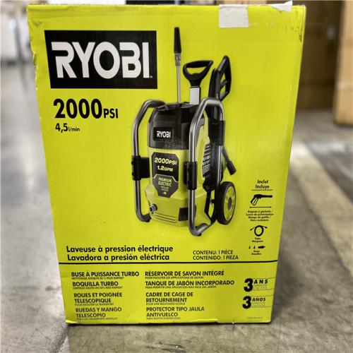 NEW! - RYOBI 2000 PSI 1.2 GPM Cold Water Corded Electric Pressure Washer