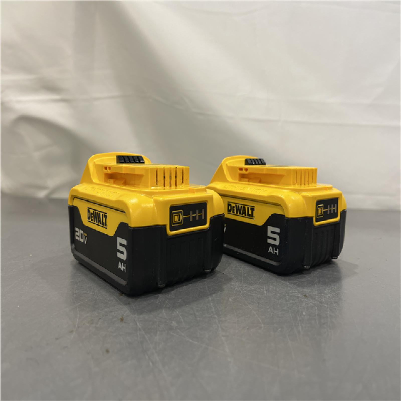 AS-IS - DEWALT 20V MAX XR Premium Lithium-Ion 5.0Ah Battery Pack (2 Pack)