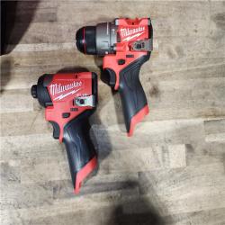 HOUSTON LOCATION - AS-IS (APPEARS LIKE NEW) Milwaukee 3497-22 12V Brushless Hammer Drill and Impact Driver Combo Kit