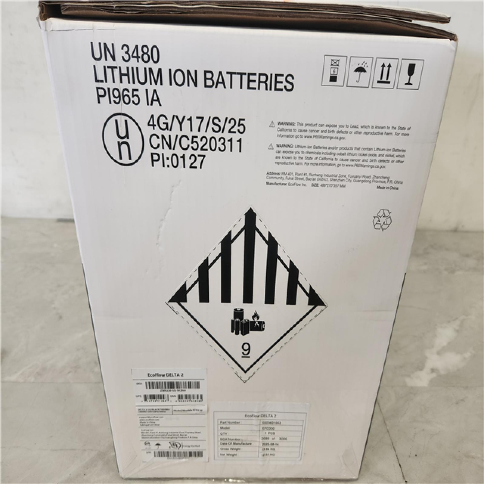 Phoenix NEW EcoFlow Battery Generator DELTA 2 Solar Generator  1800W Output  1024Wh LFP Power Station  Home Backup Camping Push-Button Start (SEALED)