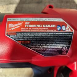 HOUSTON LOCATION - AS-IS (APPEARS LIKE NEW) Milwaukee FUEL 3-1/2 in. 18-Volt 30-Degree Lithium-Ion Brushless Cordless Framing Nailer (Tool-Only)