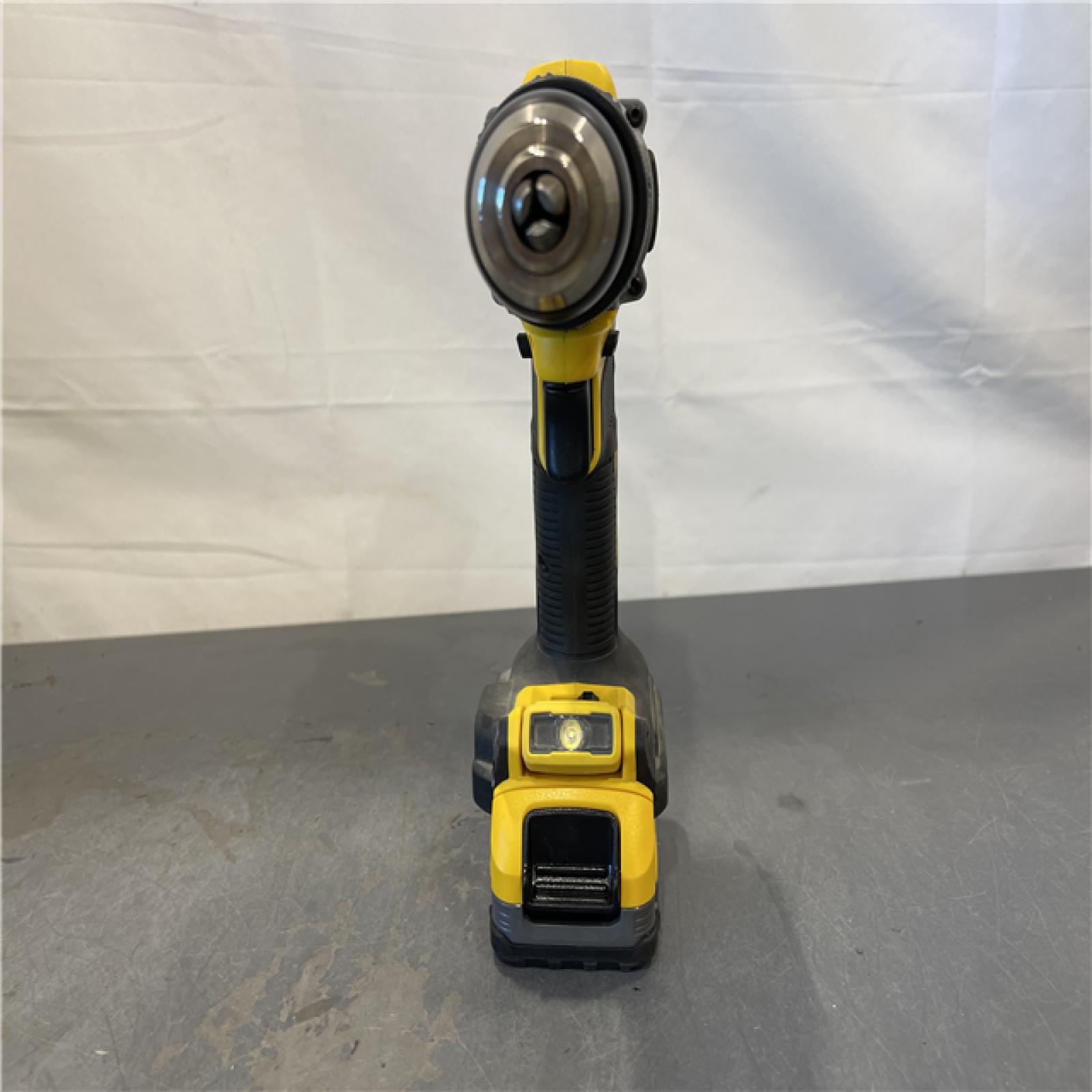 AS-IS - DEWALT 20V Compact Cordless 1/2 in. Hammer Drill and 20V MAX POWERSTACK Compact Battery Starter Kit