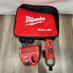 AS-IS Milwaukee M12 FUEL SURGE 12V Lithium-Ion Brushless Cordless 1/4 in. Hex Impact Driver Compact Kit w/Two 2.0Ah Batteries, Bag
