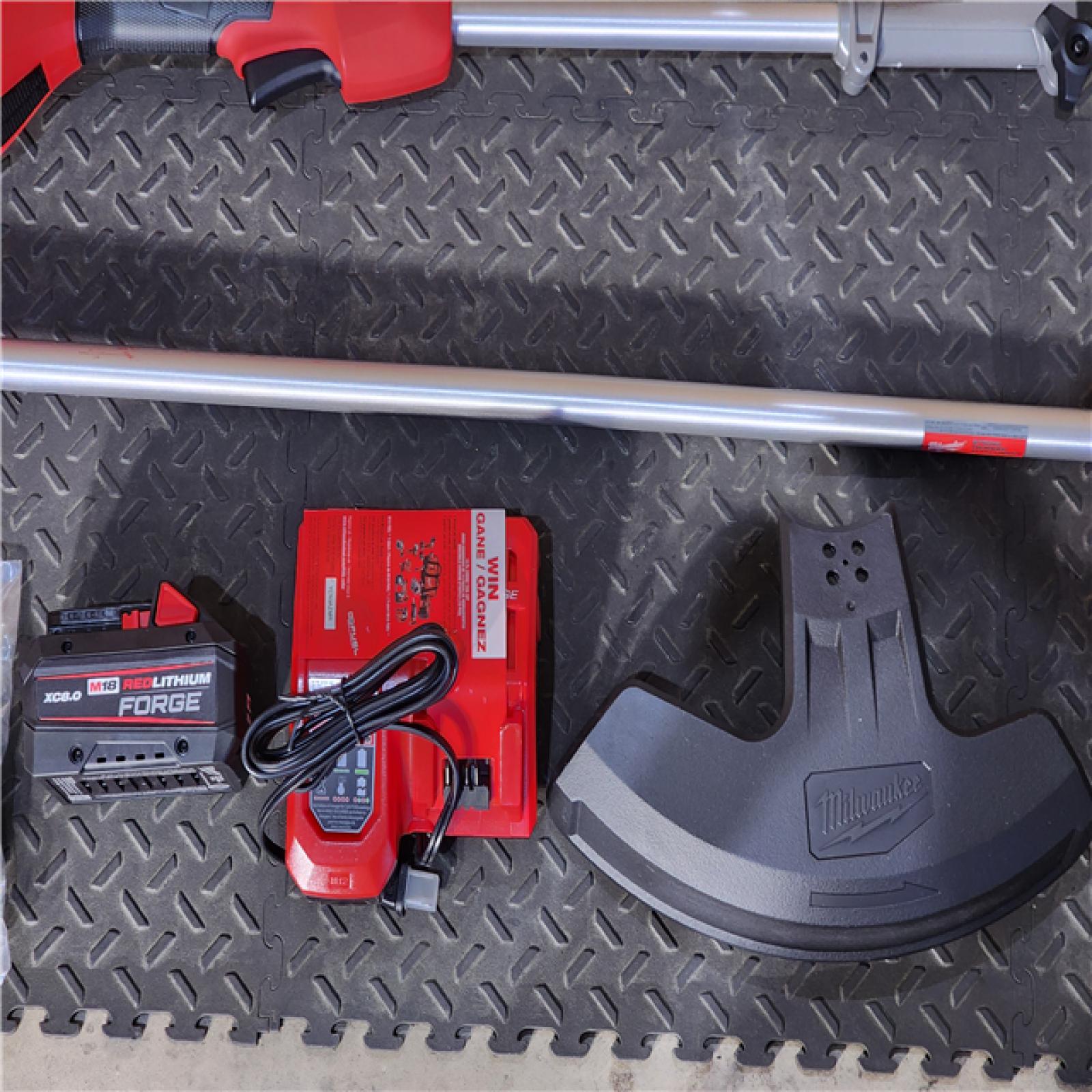 HOUSTON LOCATION - AS-IS (APPEARS LIKE NEW) M18 FUEL 18V 16 in. Brushless Cordless Battery Powered String Trimmer W/QUIK-LOK Attachment Capability & 8.0 Ah Battery