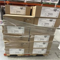 DALLAS LOCATION - Hampton Bay Colton 52 in. Indoor Brushed Nickel Standard Flush Mount Ceiling Fan PALLET -(35 UNITS)