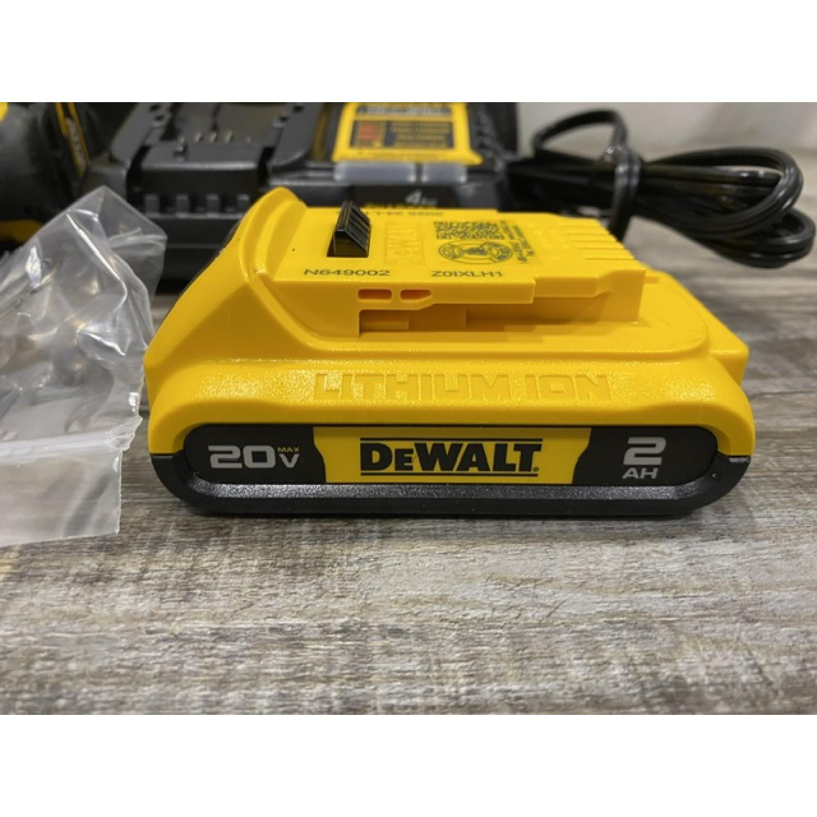 AS-IS DEWALT Atomic 20V Lithium-Ion Cordless Compact 1/2 in. Drill/Driver Kit