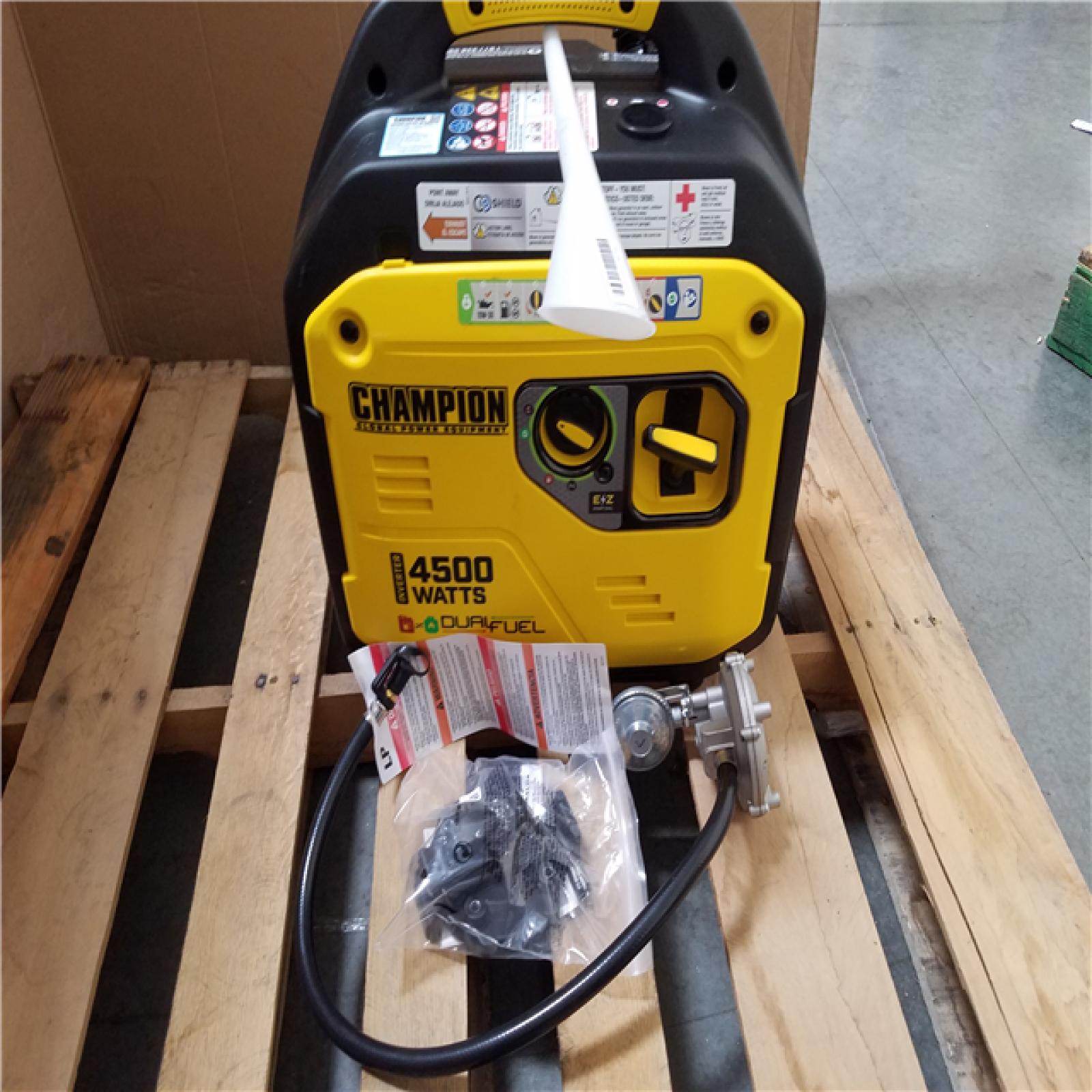 CALIFORNIA AS-IS CHAMPION DUAL FUEL PORTABLE GENERATOR