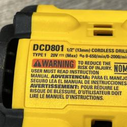 AS-IS DEWALT 20V XR Lithium-Ion Cordless Brushless 1/2 in. Drill/Driver Kit