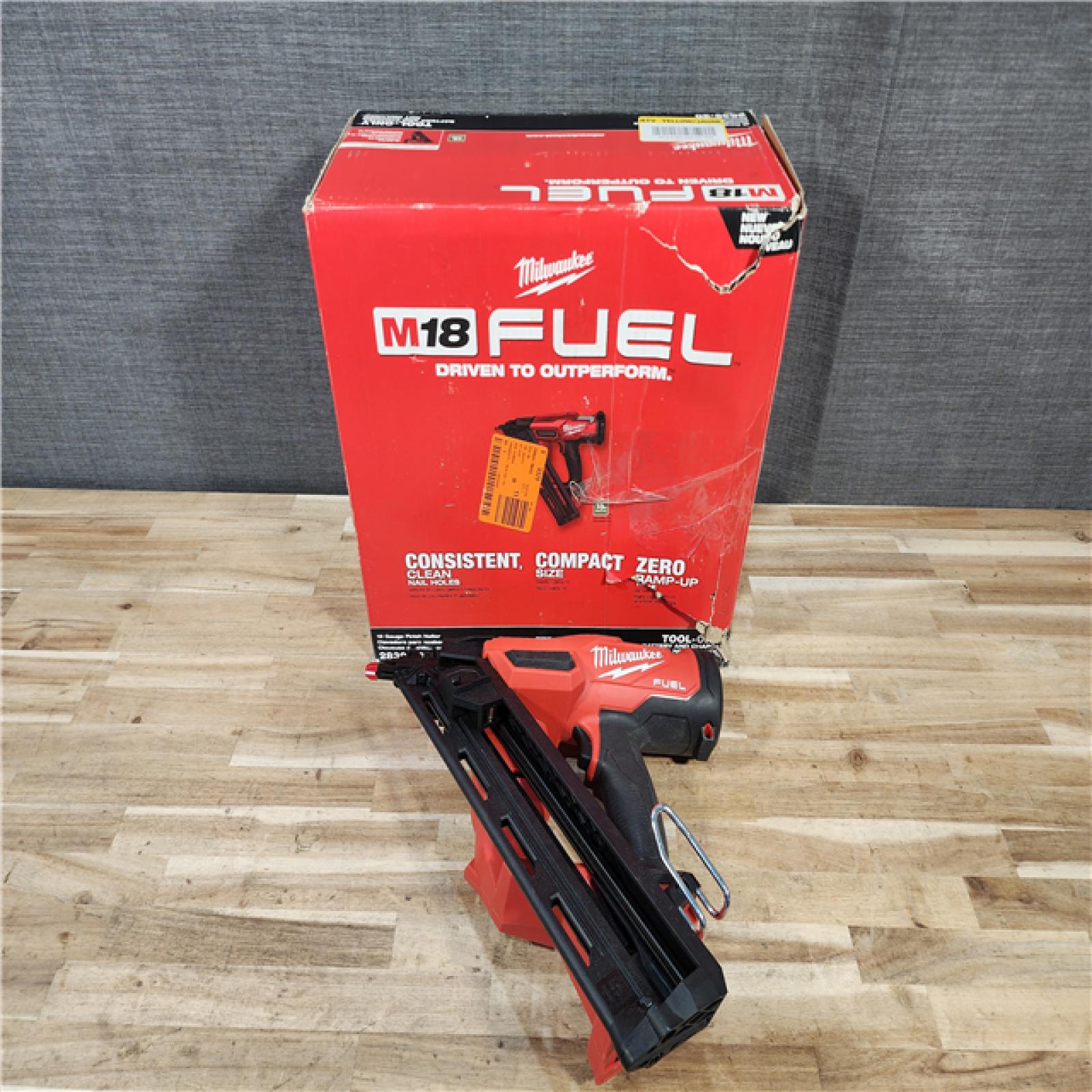HOUSTON LOCATION - AS-IS (APPEARS LIKE NEW) Milwaukee FUEL 18-Volt Lithium-Ion Brushless Cordless Gen II 15-Gauge Angled Finish Nailer (Tool-Only)