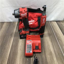 AS-IS Milwaukee FUEL 18V Cordless Mid Torque 1/2 in. Impact Wrench w/ M12 FUEL 3/8 in. Ratchet & Battery/Charger Combo Kit