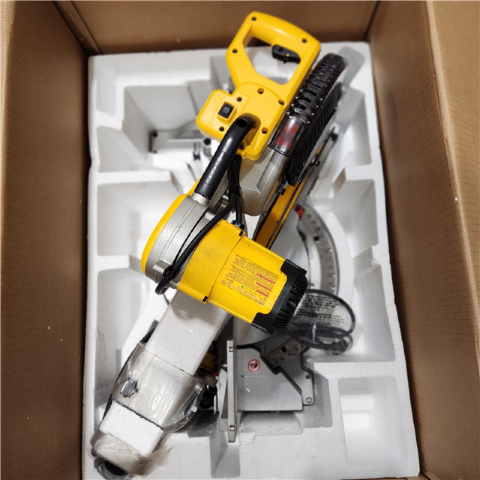 As-Is  DeWALT 12in Double Bevel Sliding Compound Miter Saw -Appears Like New Condition