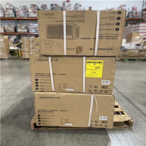 DALLAS LOCATION - SEASONS 12 000 BTU AIR CONDITIONER PALLET- (6 UNITS)