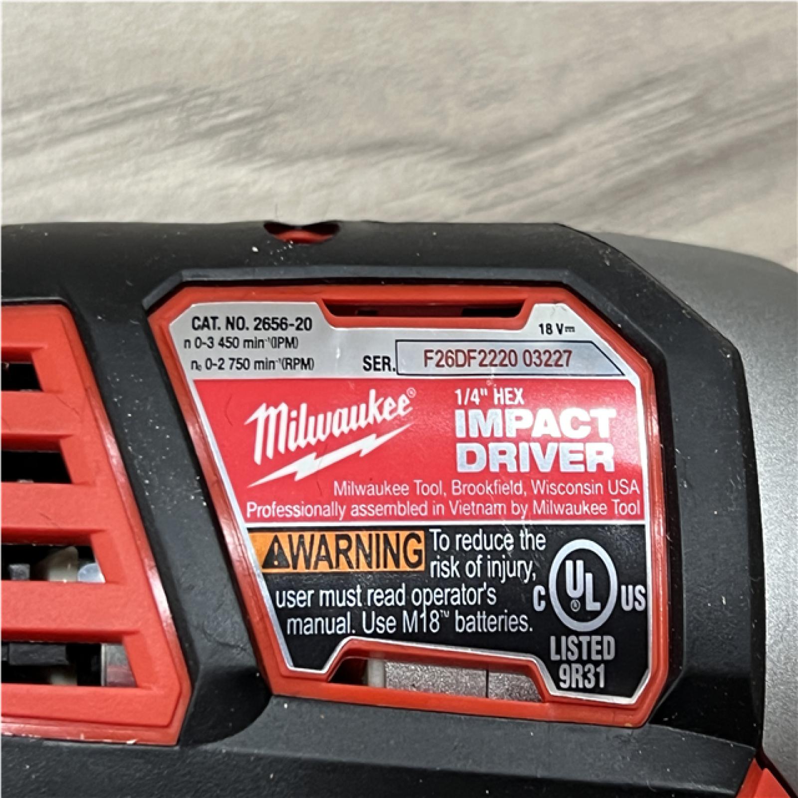 AS-IS Milwaukee 18V Lithium-Ion Cordless Drill Driver/Impact Driver Combo Kit