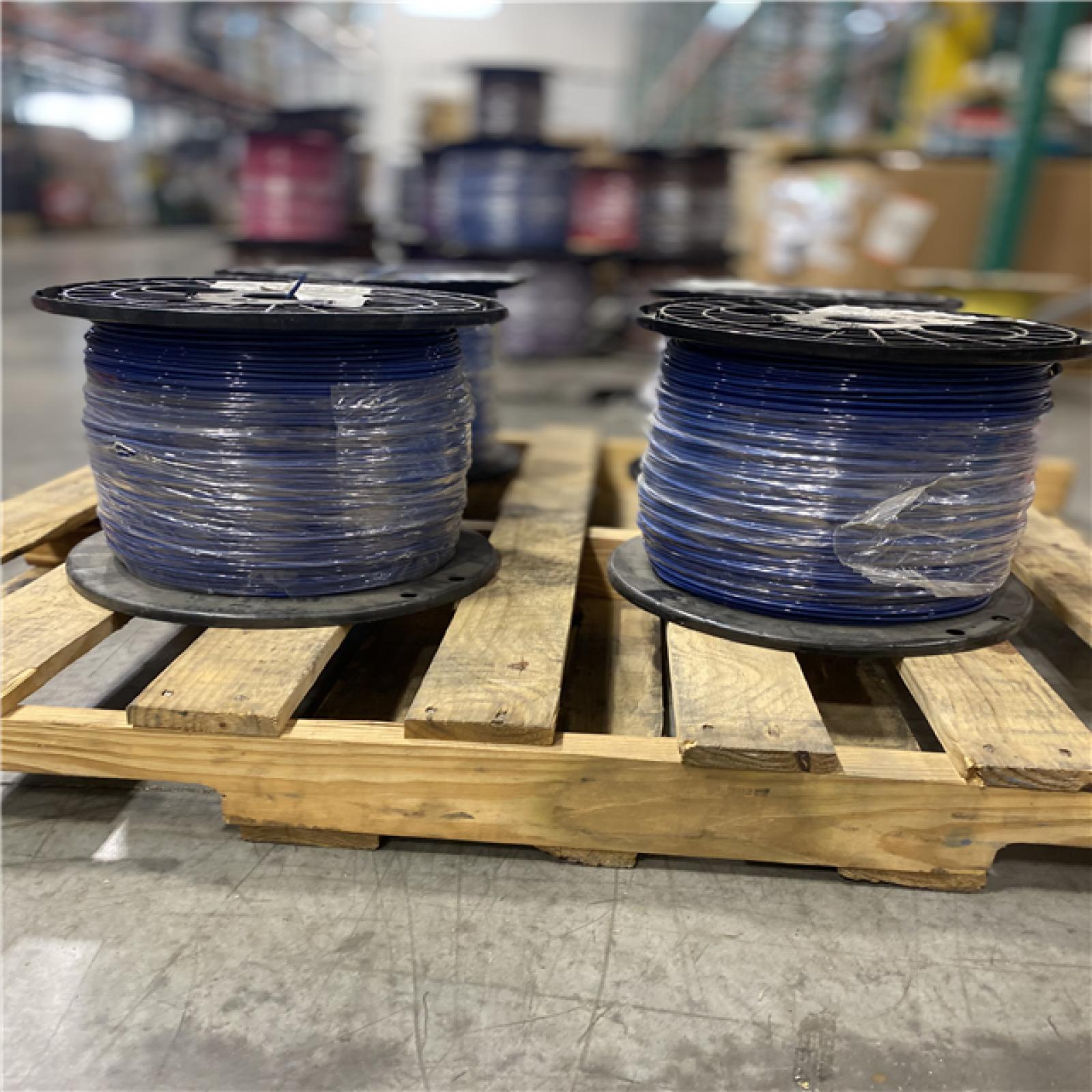 DALLAS LOCATION - Southwire 2,500 ft. 10 Blue Solid CU THHN Wire PALLET (SEE NOTES)