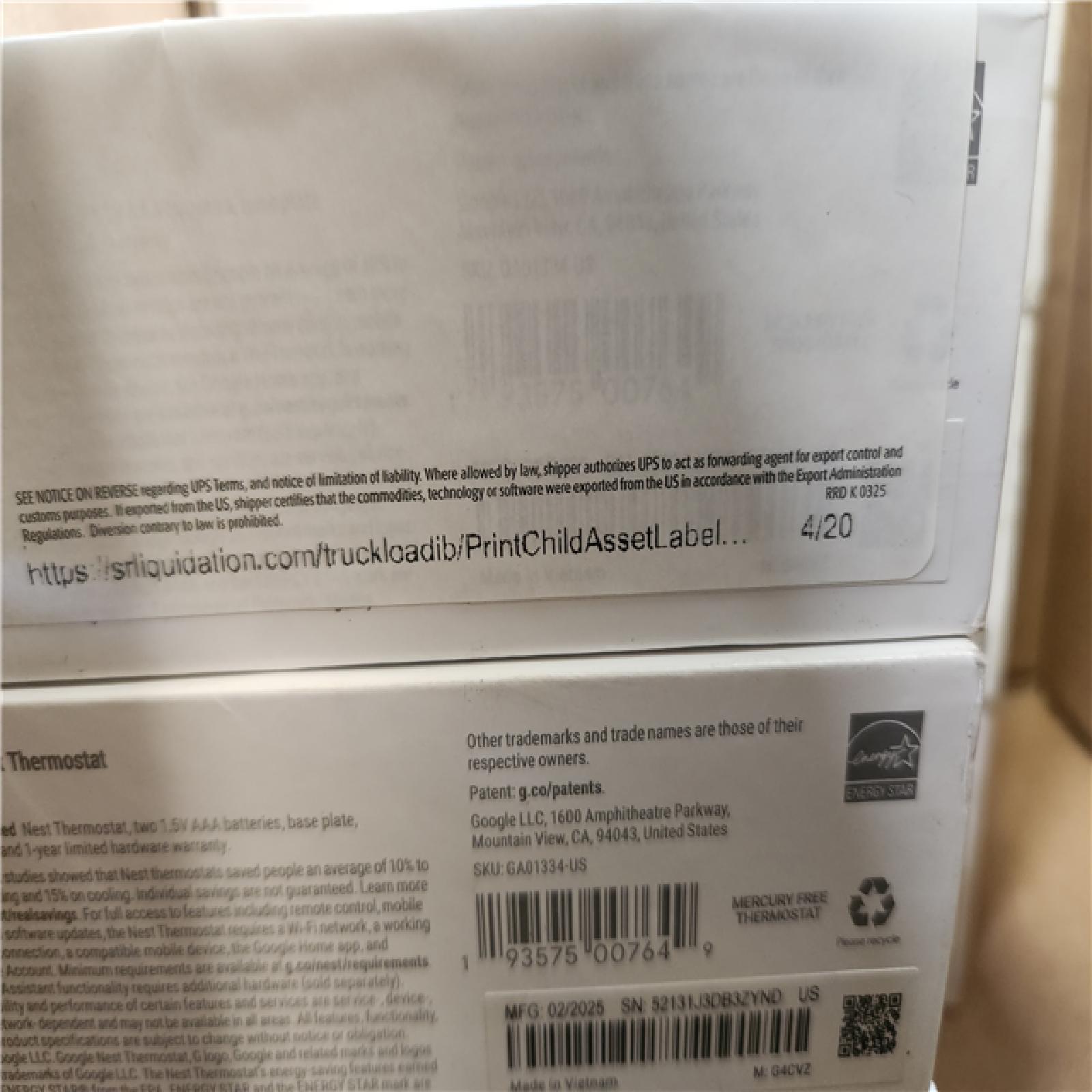 Phoenix AS-IS Google Nest Thermostat - Smart Programmable Wi-Fi Thermostat - (2-Pack)