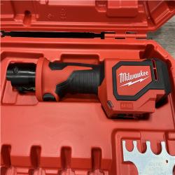 AS-IS Milwaukee 18V Lithium-Ion Cordless Short Throw Press Tool with 3 PEX Crimp Jaws Kit
