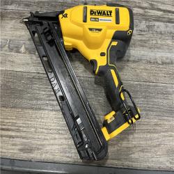 AS-IS DEWALT 20V MAX XR Lithium-Ion Cordless 2-1/2 in. 15-Gauge Finish Nailer Kit