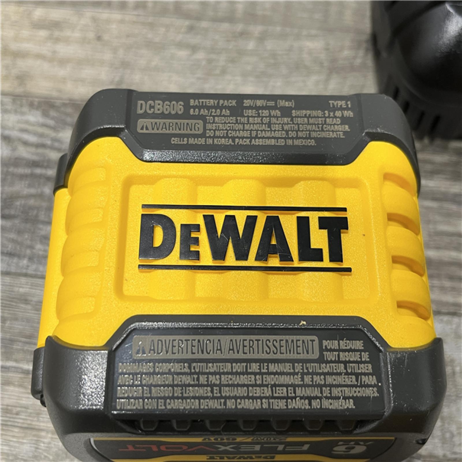 AS-IS DEWALT FLEXVOLT 20V/60V MAX Lithium-Ion 6.0Ah Battery Pack Kit