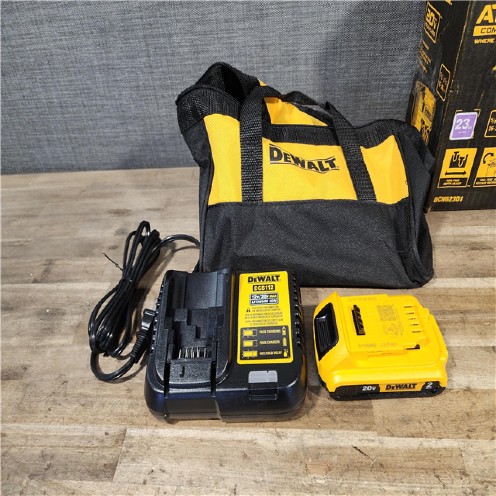 HOUSTON LOCATION - AS-IS DEWALT ATOMIC 20V MAX Lithium Ion Cordless 23 Gauge Pin Nailer Kit