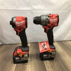 AS-IS Milwaukee FUEL 18V Lithium-Ion Brushless Cordless Hammer Drill and Impact Driver Combo Kit